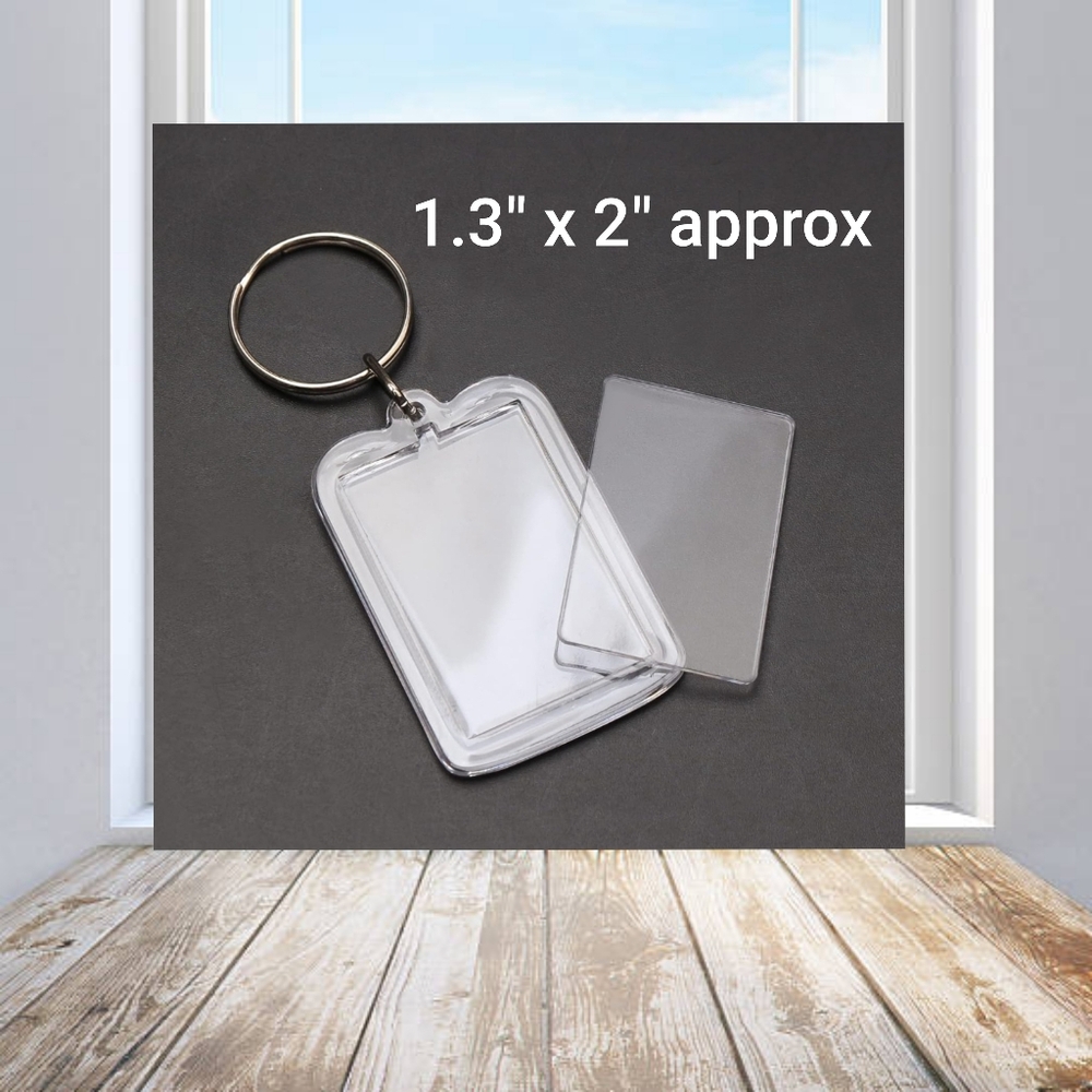 👣4/$20. Photo Key Rings for Pictures in a Frame. 10 Pieces. NWT - Picture 4 of 9
